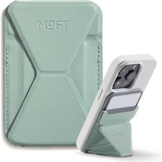 Moft Magnetic Wallet Stand kompatibel med iPhone 16/15/14/13/12 Series Angle Justering & MagSafe kompatible Movas Phone Stand Seafoam