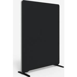 Lintex Edge Floor skærmvæg 100x135cm sort med hvid liste