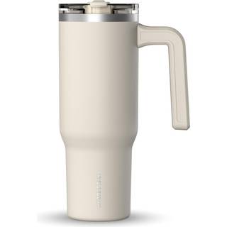 Hydrapeak Voyager 32 oz tumbler med håndtag og strålåg | Genanvendelig rustfrit stål Vandflaske rejse krus Cupholder Friendly | Isoleret kop (ste