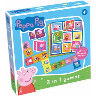 Peppa Pig 3 I 1 Lotto, Domino, Memo
