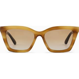 Emporio Armani Kvinde EA4250U 62692Q Solbriller Acetat Gul Brun Sommerfugl Normal Skygge