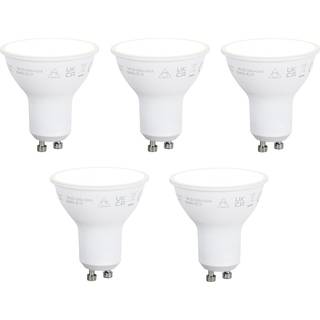 Sæt med 5 Smart GU10 50mm dæmpbare LED-pærer Opal 7W 630 lm 2700K