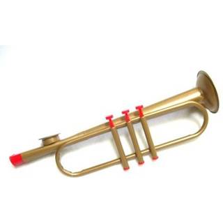 The Kazoo Company Trumpet-kazoo (11 tommer) - Metal-kazoo med klokke og ventiler - Fremstillet i USA - Sjovt instrument