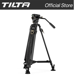 Tilta CT08A 75mm Cine Fluid Head with 2-stage carbon fiber one-touch tripod legs (8KG) Space Gray