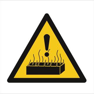 Danger Hot 150x150 mm