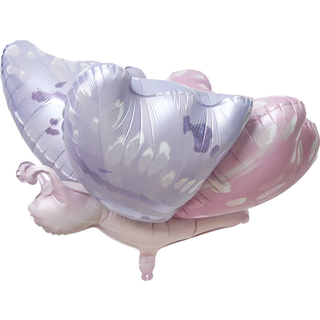 Folienballon 3D-Schmetterling Blau/Rosa - Blau-Rosa