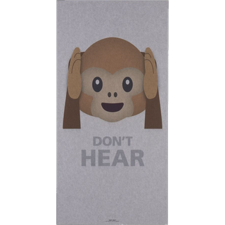 Art Acoustic don&#39;t hear abe akustikbillede, 600 x 1200 mm, light grey