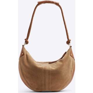 River Island Suede Knot Slouch Skuldertaskeen