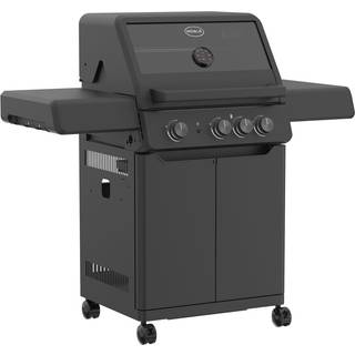 AllFlame Peer 3 Gasgrill 13500 watt fra Rösle - Sort farve - rustfrit stål/aluminium