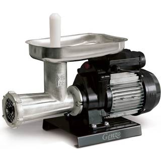 Genzo Kødhakker TC 8, inkl. pølsehorn - 50-90 kg/t, perforeret plade 4,5 mm, står stabilt