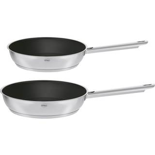 PureElements Stegepandesæt 2 dele fra Rösle - Stål/Sort farve - Rustfrit stål 18/10