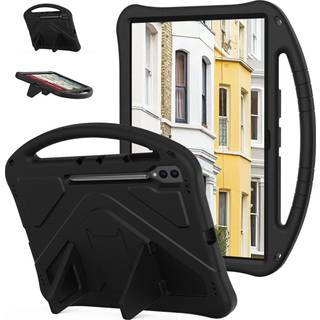 EIDERWOOD Børnevenligt Etui til Samsung Galaxy Tab S10 Ultra med Kickstand - Sort