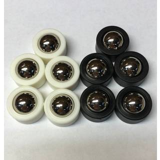 Shuffleboard pucksæt hvid/sort - 10 stk