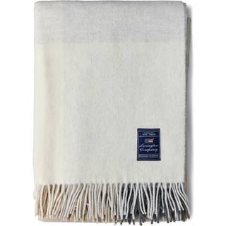 Lexington Checked Recycled Wool Plaid 130x170 Cm - Plaider & Tæpper Uld Grå - 10004013-1063-TH10