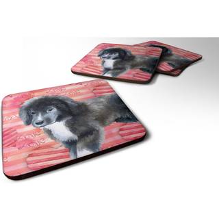 """" Caroline's Treasures Newfoundland Puppy Love Decorative Coasters multicolor """"