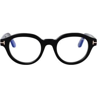 TOM FORD Unisex FT6037-B 1 Optiske stel Acetat Sort Rund Normal