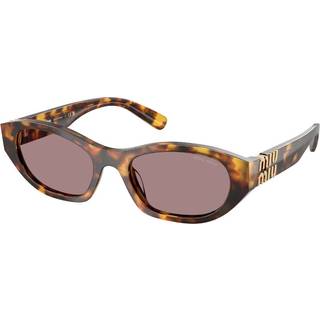 Miu Miu MUA03SF Asian Fit 14L20I 53 Solbriller Kvinder Tortoiseshell - Honey Yellow Tortoise - 53mm