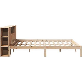 seng med reol uden madras 180x200 cm massivt fyrretræ