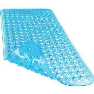 Yimobra badekarm?tte ikke slip 34,5x15,5 tommer lang brusem?tte med dr?nhuller Sugekopper badem?tter til indvendig brusemaskine vaskbar BPA latex