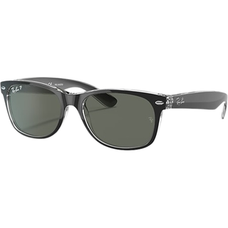 Ray - Ban Unisex RB2132 NEW WAYFARER 6052 Solbriller Injiceret Sort G15 Firkantet Normal
