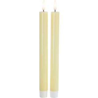 Sirius Sille LED-kronelys lysegul 2 stk Ø2x25 cm