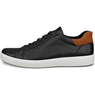 ECCO Soft 7 M - Sneakers i læder til herrer - Sort - Size: 46 (UK 11.5)
