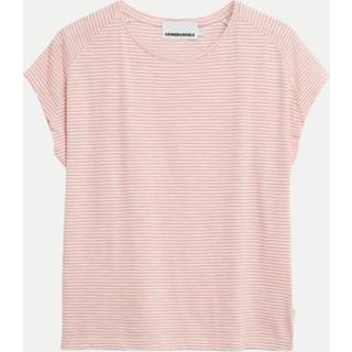 ARMEDANGELS Women's Ofeliaa Lovely Stripes T-shirt Damer størrelse S farve pink
