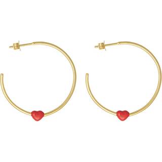 Little Big Love Hoops (set of 2 pcs) - Goldplated