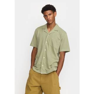 Jacquard Cuban Skjorte, Green, M