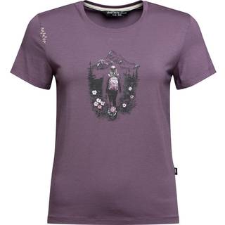 Chillaz Women's Iseo Mountain Paradise T-Shirt T-shirt Damer størrelse 32 farve lilla