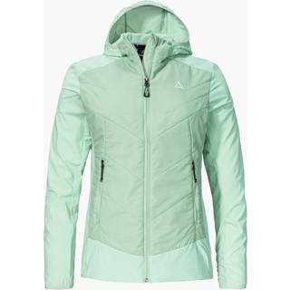 Schöffel Women's Hybrid Jacket Style Blaueis Syntetisk jakke Damer størrelse 40 farve grøn