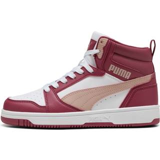Puma Rebound V6 Mid Sneakers Youth, Red, Size 38, Shoes - White - 38