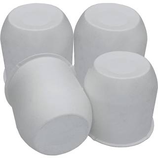 4 White Trailer Wheel Hub Center Cap 4.25 """" Diameter Travel Trailer Camper RV