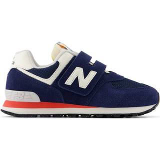 574 Hook And Loop Sneakers, NB Navy/Blast Red, 28