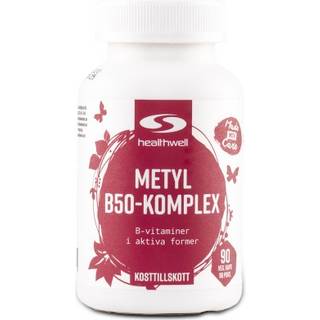 Healthwell Methyl B50-Kompleks, 90 kapsler
