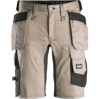 SNICKERS Arbejdsbukser shorts m/hylsterlommer 6141 khaki - C54
