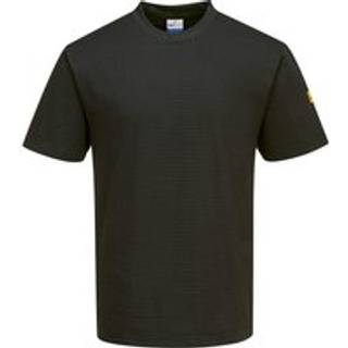 Antistatisk ESD t-shirt - Sort (Størrelse: XXL)
