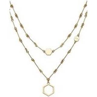 Olivia Burton Honeycomb Double Necklace - Gold - 45cm
