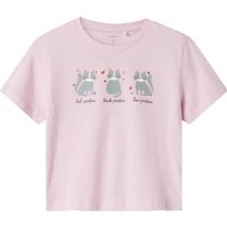 Name It T-shirt Sweet Dreams Med Katte - Str. 3y 98cm