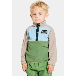 Didriksons Kid's Monte Half-Buttoned 4 Fleecesweatere Børn størrelse 90 farve grøn