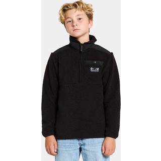 Didriksons Kid's Exa Half-Zip Fleecesweatere Børn størrelse 160 farve sort
