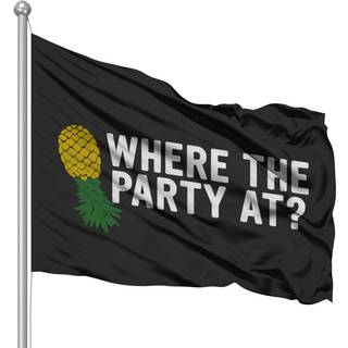 På hovedet ned ananasflag stort 3 x 5, hvor festen på banner indendørs og udendørs have display college sovesal RV sommer strand fester