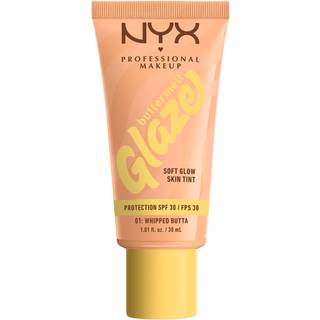 NYX Professional Makeup Buttermelt Glaze Skin Tint SPF30 Foundation 01 Whipped Butta - 30 ml