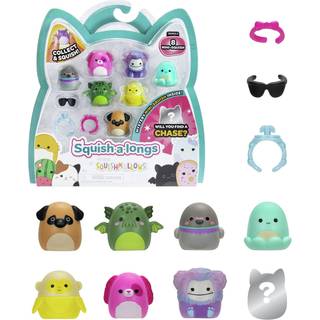 Squish-a-longs af Squishmallows 8 Pack (stil 1- W2)-(8) 1mini-squish med (2) tilbeh?r (1) ring og en samler? Vejledning - Saml Trade & Play