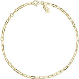 Chunky square link chain small bracelet - Gold plated