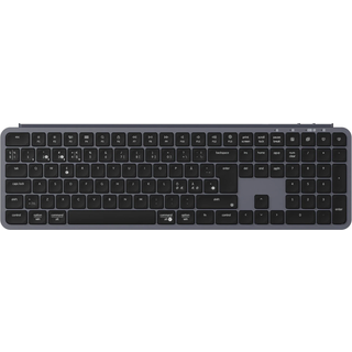 Keychron B6 Pro Ultra-Slim Wireless Keyboard Tri-Mode - Space Grey - Tastatur - Nordisk - Grå