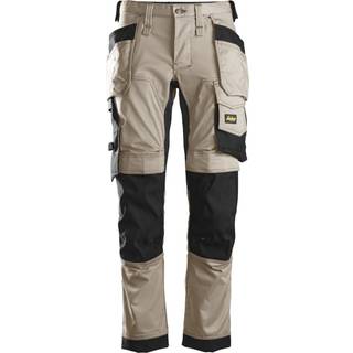 Snickers 6241 allroundwork, arbejdsbukser med stretch, hylsterlommer khaki/sort 258