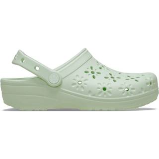 Crocs unisex Classic Floral Cut-Out Clogs Jade Tint 37