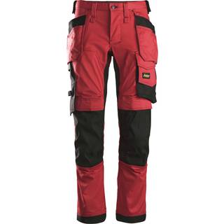 Snickers arbejdsbukser 6241 AllroundWork, chilirød/sort, s 62411604152