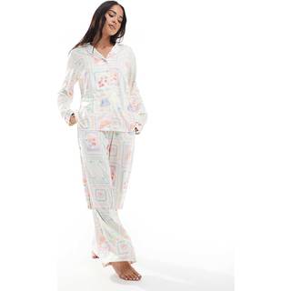 Threadbare Lang Knapper-pyjamas med Threadbare